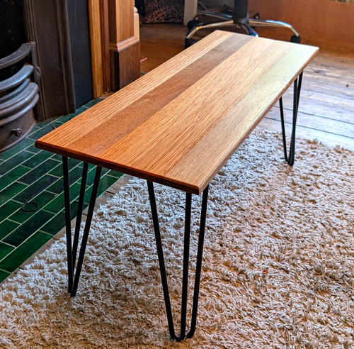 Rectangular wood coffee table - wood,