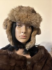 Rabbit Fur Trapper Hat Unisex