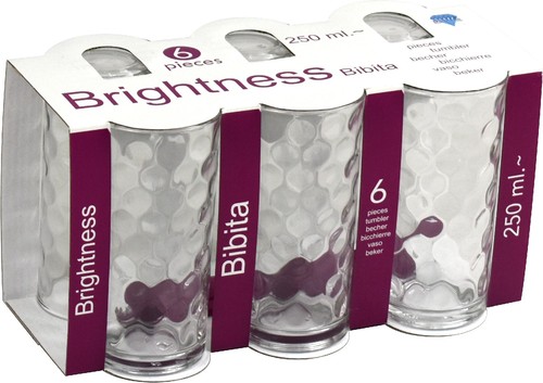 Clear glass drinking - glass,