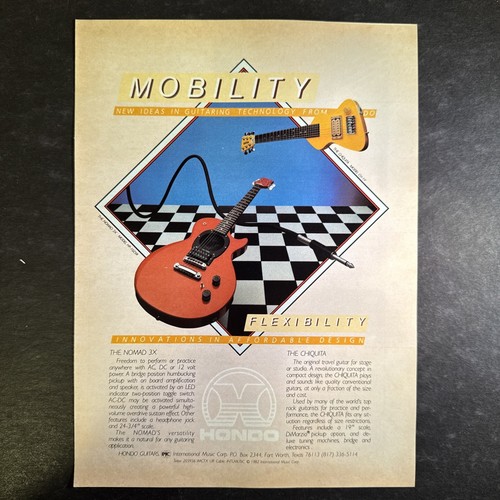 1982 hondo guitars - 1982, print