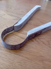 Vintage wooden wash washing laundry tongs