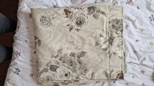 2 next floral curtains cream grey 66" x72" 168 x 183cm not been used no marks 