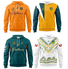 RUGBY MEN's NRL Wallabies Hoodie sweatshirt INDIGENOUS S-5XL TRAINING JERSEY 