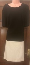Black and Cream Shift Dress