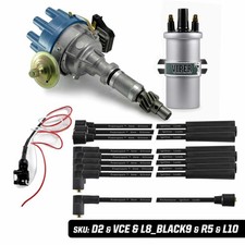 Rover V8 Electronic Distributor Viper Ignition Coil 8mm Black Leads 3.5 3.9 4.2