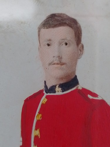 Antique military hand - military, painted