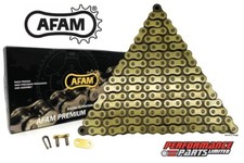 Suzuki RMX50 1996-2003 Afam R1 Non O-Ring Gold Chain 420x128 with joining Link