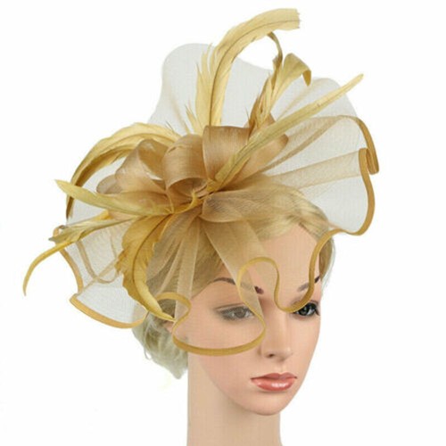 Fascinator hat feathers hair - fascinator,