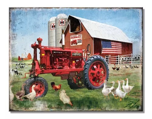 Farmall big red tractor - farmall,
