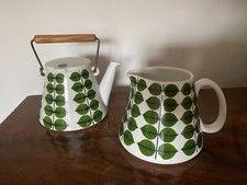 Vintage Gustavsberg Bersa Pot Kettle and Pitcher Rare Stig Lindberg Sweden