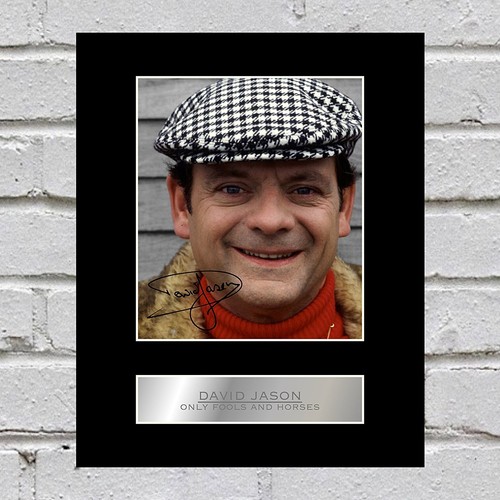 David jason signed - signed, mounted