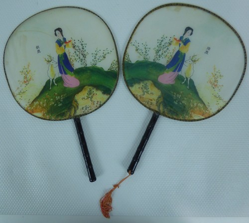 Vintage chinese round - vintage, hand