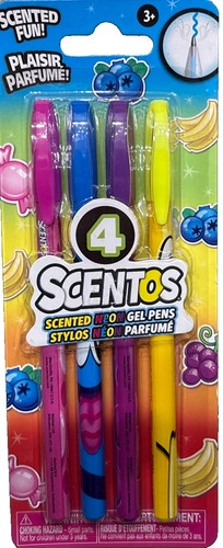 Scentos scented neon gel pens - scented,