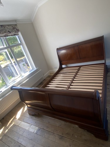 King size solid wood sleigh - solid,