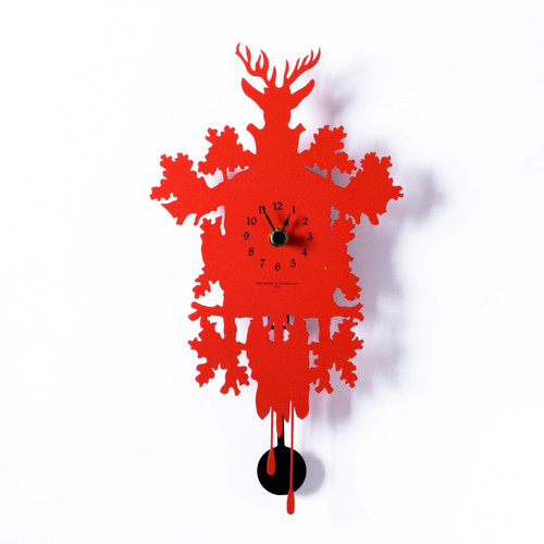 Mignon red small - wall, clock