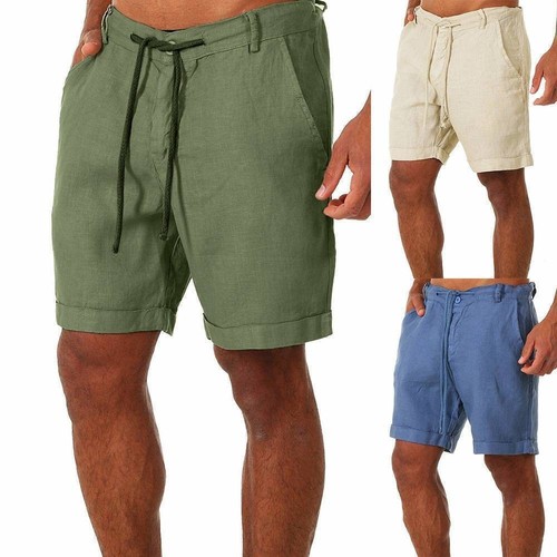 Mens cotton linen - mens, shorts
