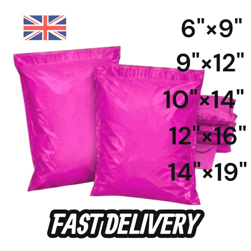 Pink mailing bags strong - pink,