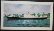 MV HANNOVER  Hamburg American Line   Combi Ship   Colour Card  EE09