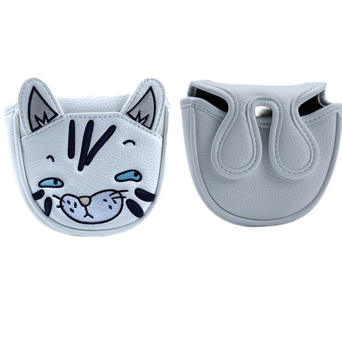 Cat magnetic leather golf head - cat,