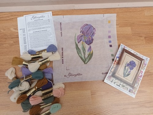Vtg glorafilia iris tapestry - iris,