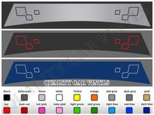 Renault Megane Clio Twingo Trophy Sunstrip Graphics Sun Strip Decals Sun Visor