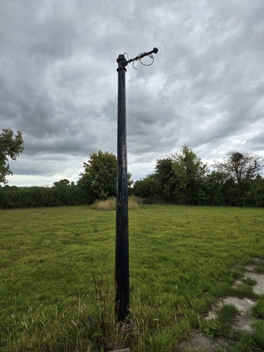 Antique victorian lamp post - lamp,