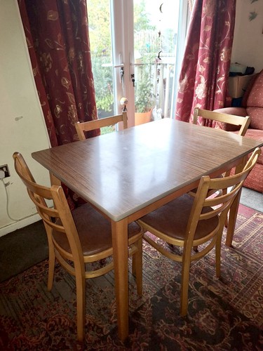 Beech formica table and - beech,