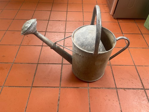 Vintage galvanised watering - vintage,