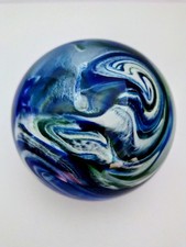 Art Glass Signed Paperweight