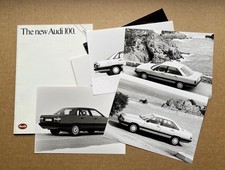 1984 Audi 100 Saloon Brochure (C3) + Large Format Press Photographs