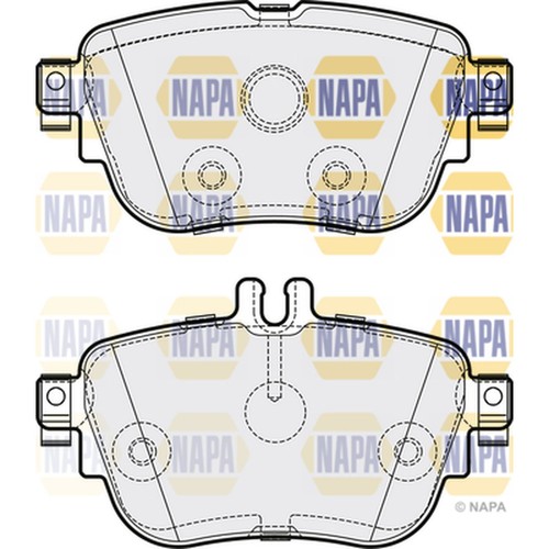 Brake pads set - for, mercedes