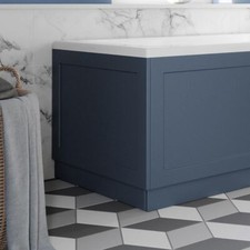 Matt Blue MDF Traditional Bath