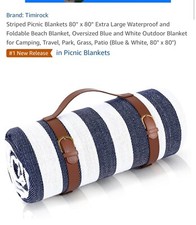 80”x 80” Picnic Blanket