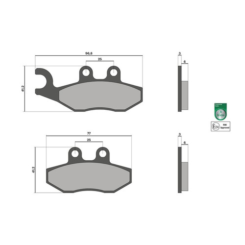 Brake pads malossi for gilera - malossi,