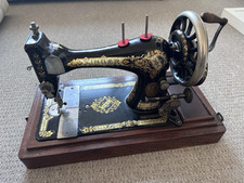 Antique Singer 28k Sewing Machine With Wooden Box (Serial No M208121) Year 1900