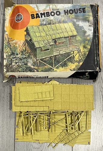 Vintage airfix bamboo house - bamboo,