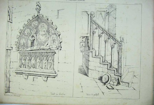 Old antique print italy - old,