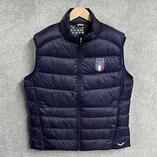 Italy Football Gilet Mens Puma Extra Large Down XL Body Warmer Navy Blue Italia