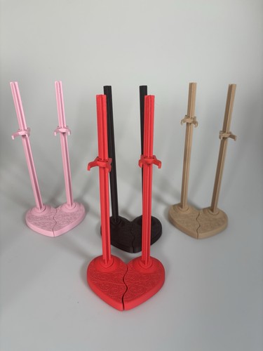 Doll stands heart - doll,