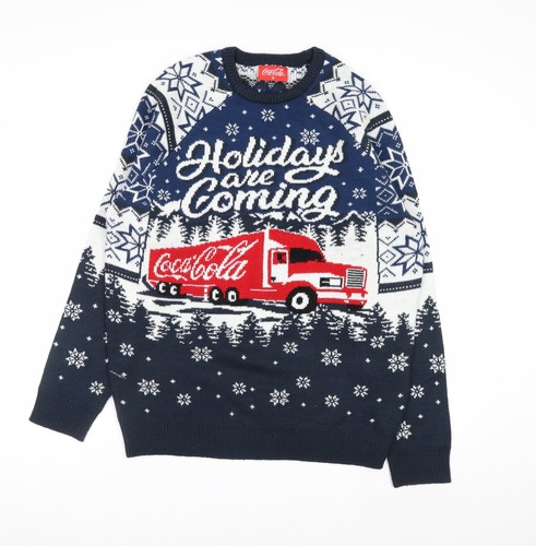 Coca cola men blue christmas - coca-cola, men's