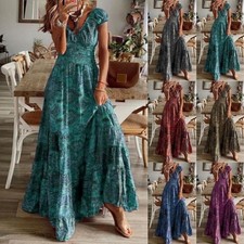 Womens Holiday Boho Dress