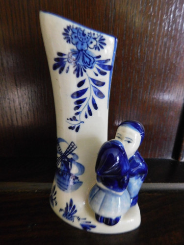 Vintage blue dutch delft - blue,