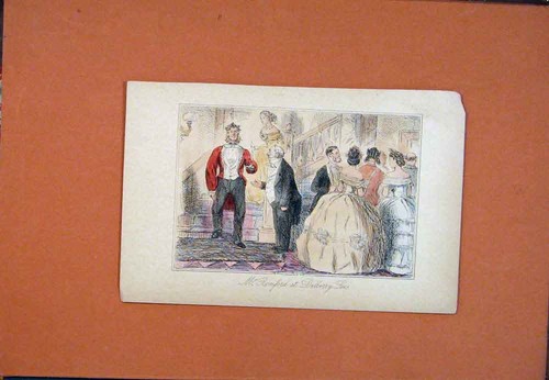 Original old antique print - original,