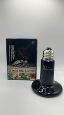 Reptile Heat Lamp Bulb Black Ceramic for Reptiles/Lizards/Tortoise/Chicken