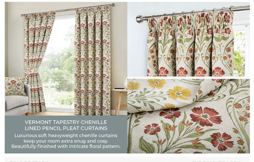 Tapestry style curtains lined - tapestry,