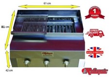 2 Burner BBQ Grill Charcoal