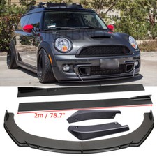 For MINI COOPER S Side Skirt Front & Rear Bumper Lip Spoiler Splitter Carbon
