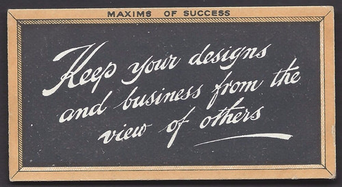 Singleton cole maxims of - singleton,