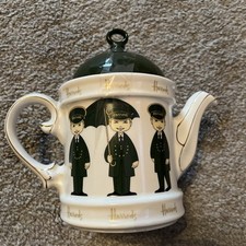 JAMES SADLER & SONS LTD DOORMAN PORCELAIN TEAPOT MADE EXCLUSIVELY FOR HARRODS