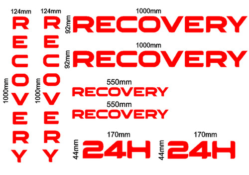Recovery vinyl graphics - graphics, 8